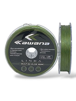 Linha multifilamento Kawana 4X 0,30mm 100m