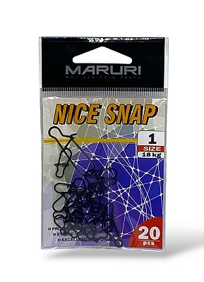 Snap Maruri Nice Preto N. 1 - 18kg c/ 10
