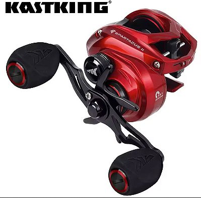 Carretilha KastiKing Spartacus II Red Drag 8 Kg 8 Rolamentos Esquerda