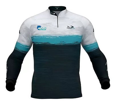 Camiseta de Pesca Presa Viva Dry Flex Martinelli G branca
