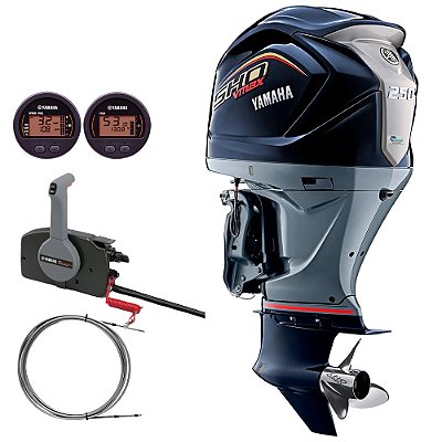 Motor de popa Yamaha VMAX 250 HP 4 Tempos SHO 20 Pol. Comando e Power Trim - Faturamento INSCRIÇÃO ESTADUAL E PRODUTOR RURAL REGIÃO NORTE, NORDESTE E CENTRO-OESTE