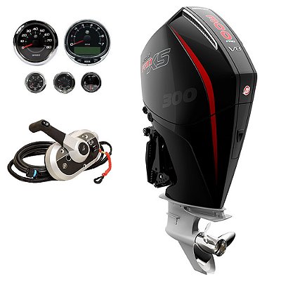 Motor de popa Mercury 300HP EFI PRO XS V8 L 20 polegadas 4 tempos - Faturamento INSCRIÇÃO ESTADUAL E PRODUTOR RURAL REGIÃO NORTE, NORDESTE E CENTRO-OESTE