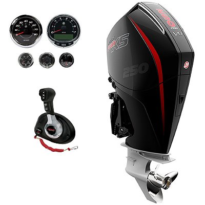 Motor de popa Mercury 250HP EFI PRO XS V8 L 20 polegadas Com. DTS Eletronico 4 tempos - Faturamento INSCRIÇÃO ESTADUAL E PRODUTOR RURAL REGIÃO NORTE, NORDESTE E CENTRO-OESTE