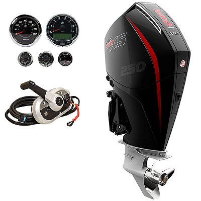 Motor de popa Mercury 250HP EFI PRO XS V8 L 20 polegadas 4 tempos - Faturamento INSCRIÇÃO ESTADUAL E PRODUTOR RURAL REGIÃO NORTE, NORDESTE E CENTRO-OESTE