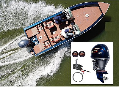Conjunto Barco Levefort Marajó Matrix 19 Freestyle Special Series+ Yamaha 150 HP 4T VMAX + Acessórios de montagem - Preço motor para PJ ou Produtor Rural