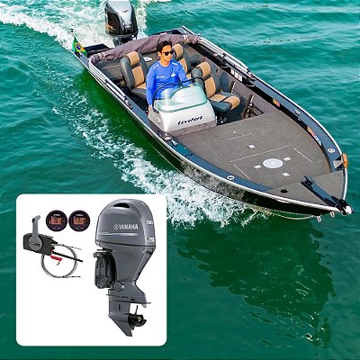 Conjunto Barco Levefort Marajó Master 19 Freestyle Special Series+ Yamaha 90 HP 4T+ Acessórios de montagem - Preço motor para PJ ou Produtor Rural