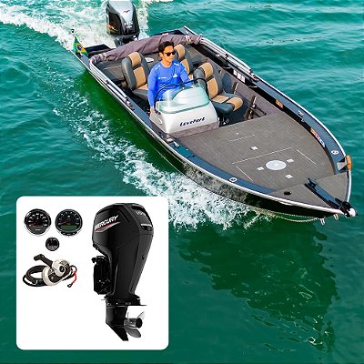 Conjunto Barco Levefort Marajó Master 19 Freestyle Special Series+ Mercury 100 HP 4T + Acessórios de montagem - Preço motor para PJ ou Produtor Rural