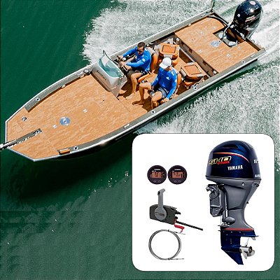 Barco Levefort Apolus Large Freestyle Special Series+ Yamaha 115 HP 4T Vmax+ Carreta Rodoviária+ Acessórios de montagem - Preço motor para PJ ou Produtor Rural