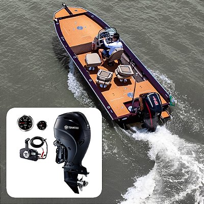 Barco Levefort Grand Apolus Freestyle Special Series+ Tohatsu 115 HP 4T Azul - Fat. PJ + Carreta Rodoviária+ Acessórios de montagem