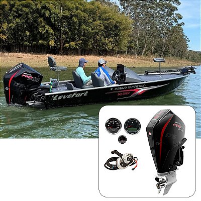 Barco Levefort Marajó Matrix 19 Bass Edition +  Mercury 175 Pro XS  Fat.PJ  + Carreta Rodoviária Trucada + Acessórios de navegação