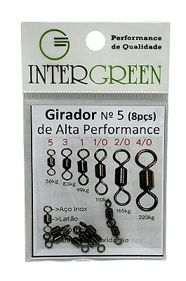 Girador Black Intergreen 5 (8pçs) Alta performance