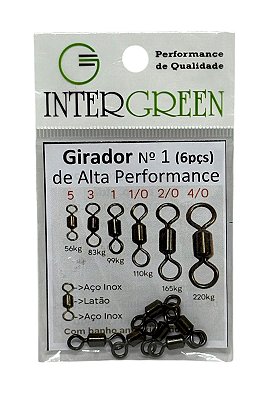 Girador Black Intergreen 1 (6pçs) Alta performance