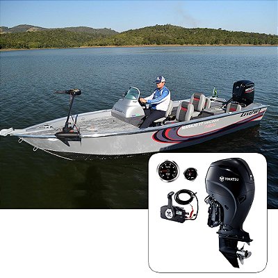 Barco Levefort Marajó 17 Machine Freestyle Special Series + Tohatsu 90 HP 4T Fat. PJ + Carreta Rodoviária+ Acessórios de montagem