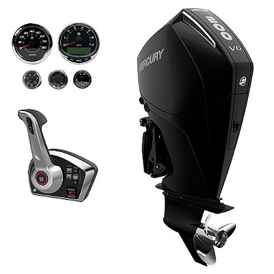 Motor de popa Mercury 200 HP EFI V6 XL 25" Preto DTS Comando Eletrônico -Faturamento INSCRIÇÃO ESTADUAL E PRODUTOR RURAL REGIÃO NORTE, NORDESTE E CENTRO-OESTE