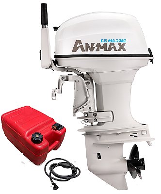 Motor de popa Anmax 40 HP 2T Manche Part. Elétrica - Preço PJ ou Produtor Rural