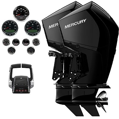 Parelha motor de popa Mercury 2X 200 HP EFI 4T V6 25" DTS Comando Eletrônico - Faturamento INSCRIÇÃO ESTADUAL E PRODUTOR RURAL REGIÃO NORTE, NORDESTE E CENTRO-OESTE