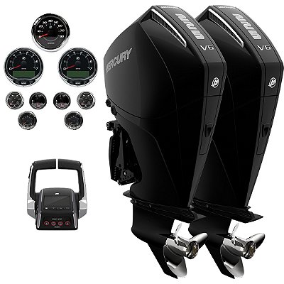 Parelha motor de popa Mercury 2X 225 HP EFI 4T V6 25" DTS Comando Eletrônico - Faturamento INSCRIÇÃO ESTADUAL E PRODUTOR RURAL REGIÃO NORTE, NORDESTE E CENTRO-OESTE