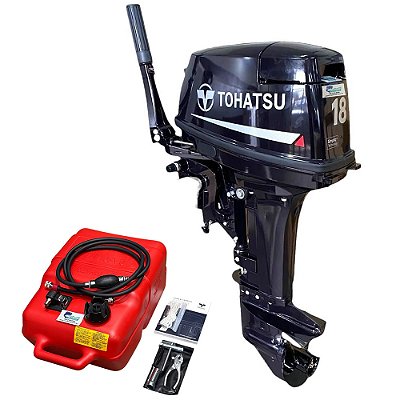 Motor de popa Tohatsu 18 HP 2 Tempos M18E2S - Faturamento CNPJ ou Produtor Rural (exceto SP)