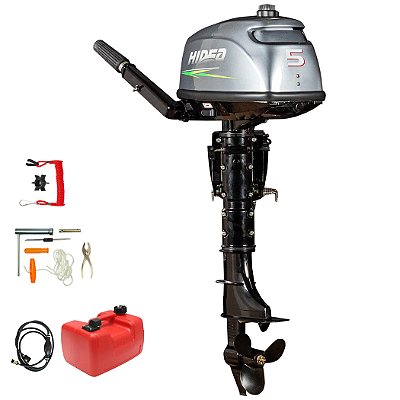 Motor de popa Hidea 5 HP 2T Fat PJ ou Produtor Rural (exeto SP)