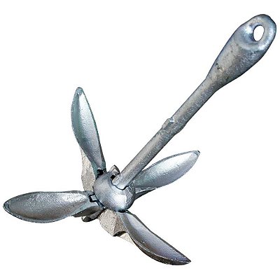 Âncora apoita Folding 3,2 Kg Galvanizada dobrável.