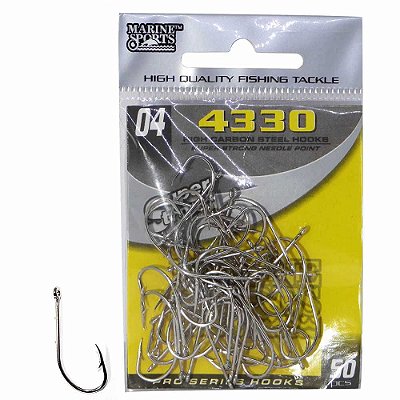 Anzol Marine Sports 4330 n. 04 cartela com 50