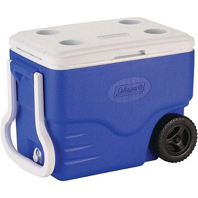 Caixa térmica Coleman 40 QT - 38L Azul Royal C/ Rodas 110162400718