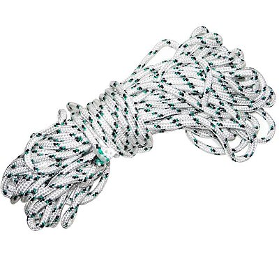 Corda trançada PP branca 10 mm com 25 m
