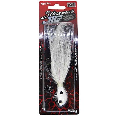 Isca artificial Marine Sports Streamer Jig JH 30g Cor W By Johnny Hoffmann