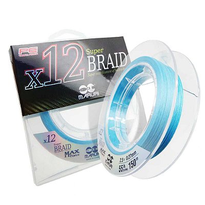 Linha Maruri X12 Multifilamento 0,30mm 150m - Cor: Azul Claro