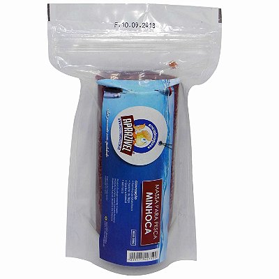 Massa Para Pesca Aprazível Em Tablete de 200g Sabor Minhoca Vermelha
