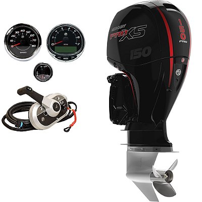 Motor de popa Mercury 150 HP PRO XS 4 tempos  Hélice Inox Preço para PJ ou Produtor Rural