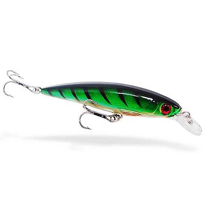 Isca artificial Action Raptor-X 100 cor: 08 Verde c/ listas