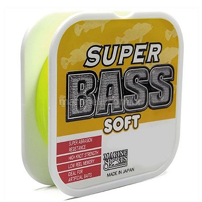 Linha Marine Sports Super Bass - Amarela - 24 lbs - 0,40mm - 250m