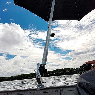Suporte p/ guarda sol borda, longo reforçado todos barcos