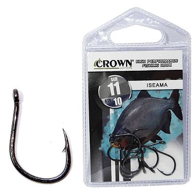 Anzol Crown Iseama Black 11 c/ 10 un.