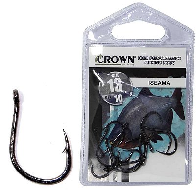 Anzol Crown Iseama Black 13 c/ 10 un.