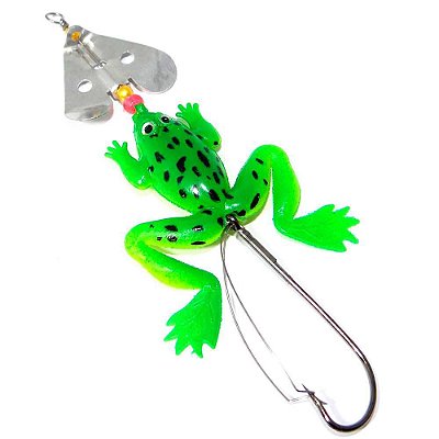 Isca Lamazon Sapo c/ Anti Enrosco Verde com amarelo