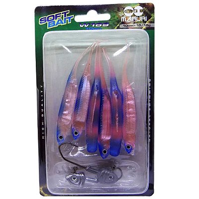 Isca Maruri Silicone W189 10cm c/ 6 un. Cor 18909