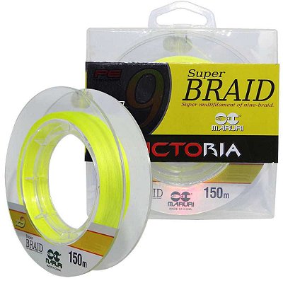 Linha Maruri Mult Victoria 9x 150m Amarelo 0,24mm 25lb -