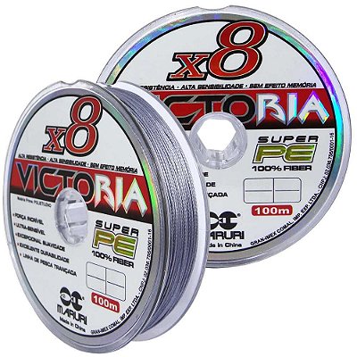 Linha multifilamento Maruri Victoria 8X 0,45mm 100m 60lb