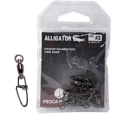 Girador Pesca Brasil Rolamento c/ Snap Tamanho 3 094663-un