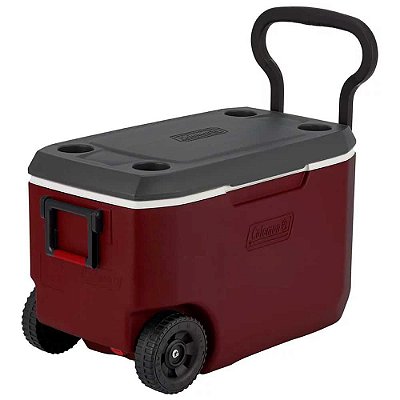Caixa Térmica Coleman 62 Qt 58l Xtreme 5 - Vermelha c/ Roda 110130005890