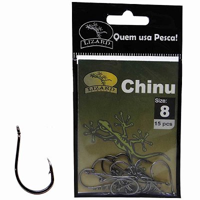 Anzol Em Aco Carbono Chinu 8 C/ 15 Pc Lf3ch8