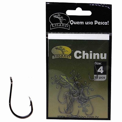 Anzol Em Aco Carbono Chinu 4 C/ 15 Pc Lf3ch4