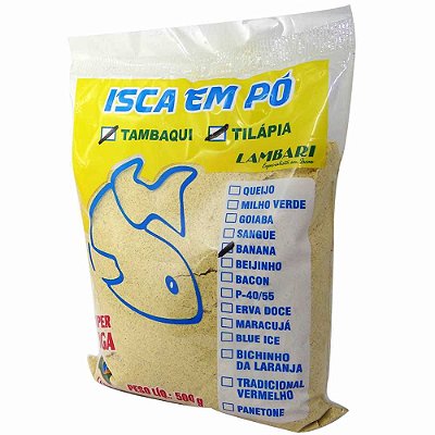 Isca em Pó Lambari Banana 500g