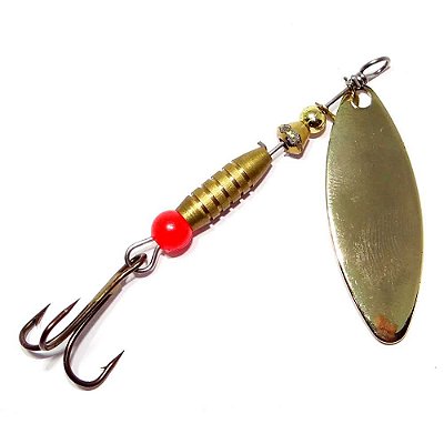 Isca Cricket Spinner N 2 5,3gr 7cm 2 - Dourada 61