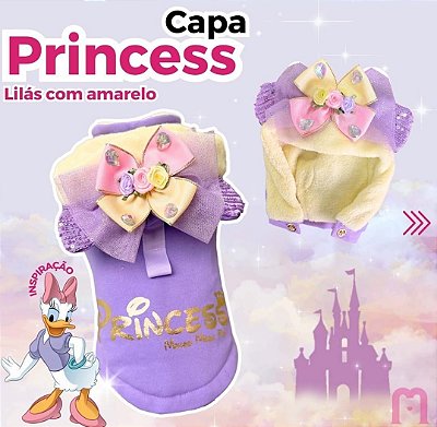 Capa Princess – Lilás com Amarelo