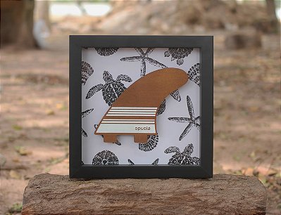 Quadro Quilha - Tartaruga e conchas