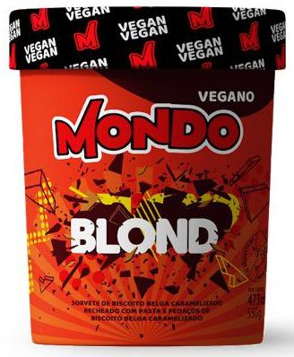 Sorvete Mondo Blond 330g pote (massa)