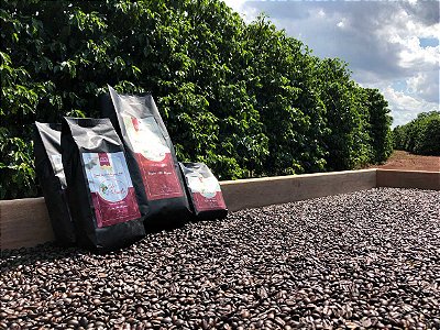 Kit 2kg Café Caipira 100% Arábica Região da Alta Mogiana - Torrado e Moído e em Grãos para Expresso